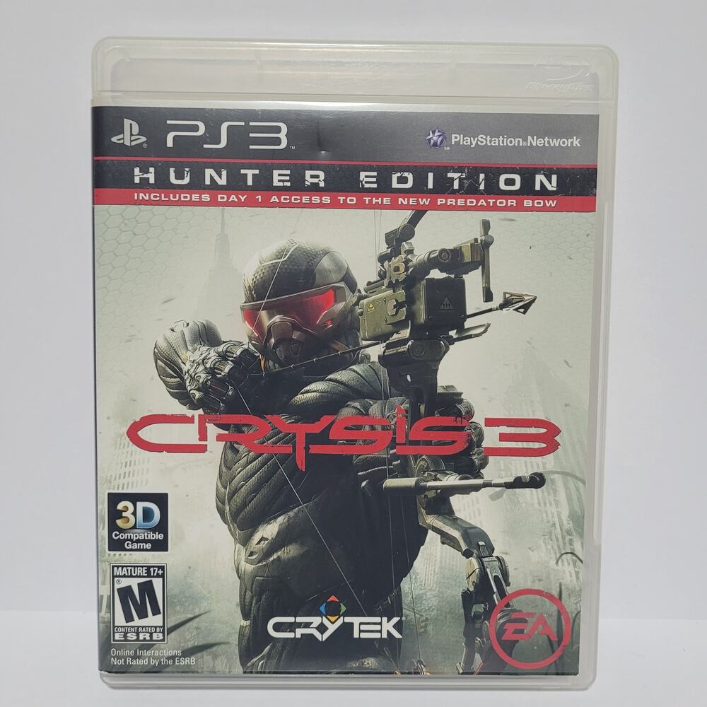 Crysis 3 Hunter Edition PS3 PlayStation 3 Game With Manual (2013)